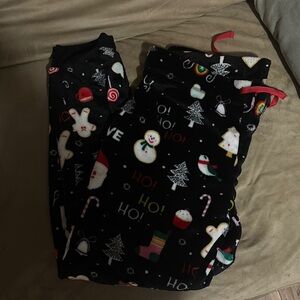Festive Black Kids Pajamas